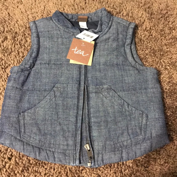 Tea Collection Other - 6-12 NWT Tea chambray baby best